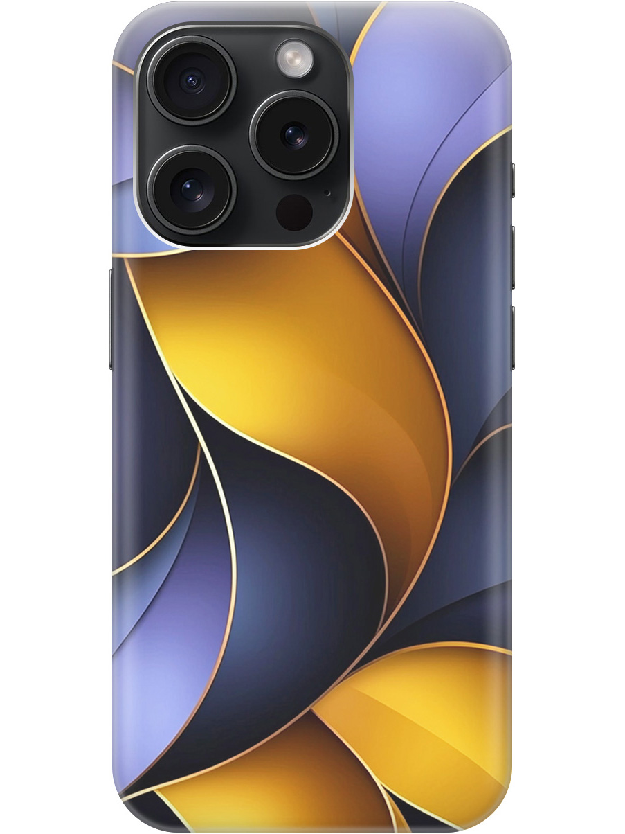 

Силиконовый чехол на Apple iPhone 15 Pro с принтом "Желто-сиреневые изгибы", Прозрачный;желтый;фиолетовый, 775148031