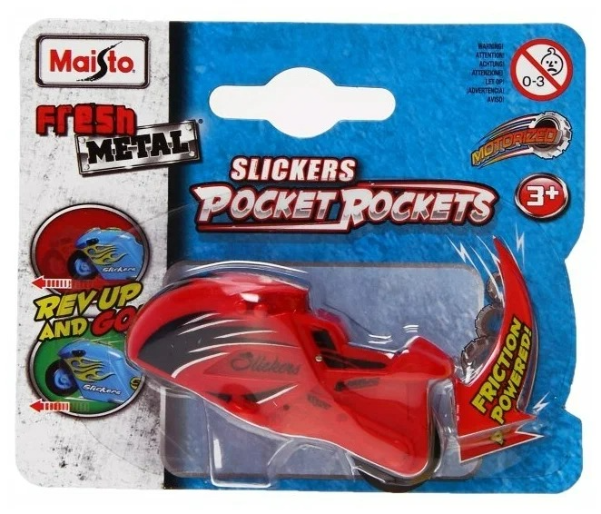 Мотоцикл MAISTO Slickers Pocet Rockets 15243 мотоцикл maisto 1 18 kawasaki ninja zx 14r 39300