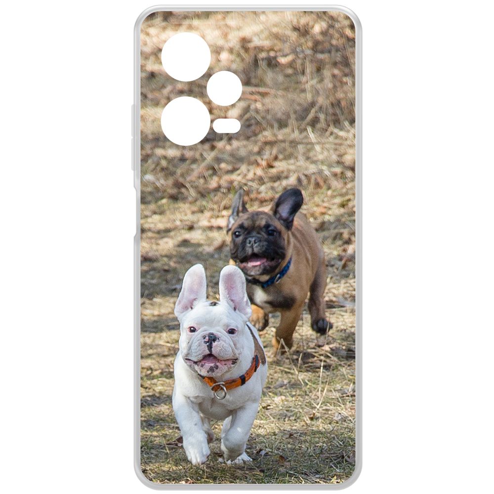 

Чехол-накладка Krutoff Clear Case Догонялки для Xiaomi Redmi Note 12 Pro 5G, Прозрачный