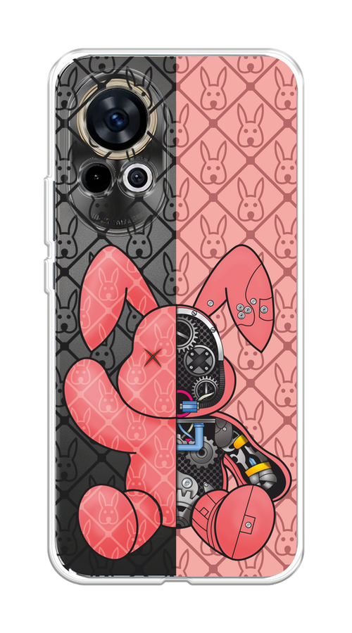 

Чехол на Huawei Nova 12 "Киборг-заяц розовый", Розовый;прозрачный;черный, 6123050-1