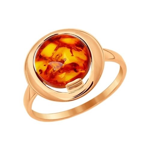 

Кольцо из серебра с янтарем р 17 SOKOLOV 93010513, 93010513