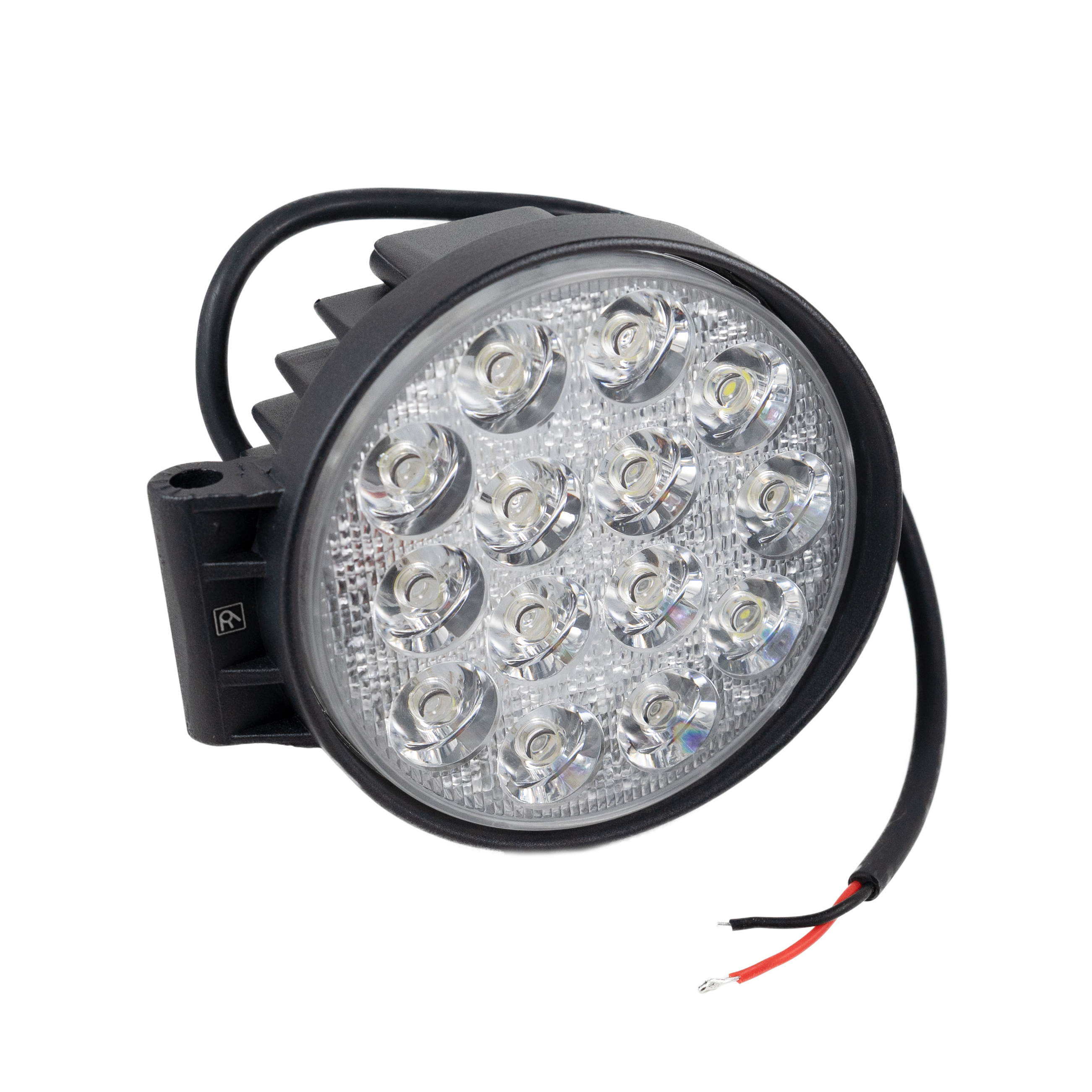 Фара светодиодная (круглая) 42W 135х120х78 ближний 14LED 9 32V (ВЫМПЕЛ)