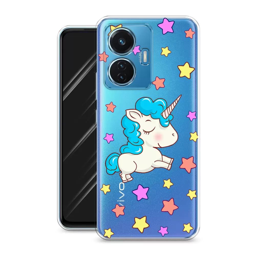 

Чехол Awog на Vivo T1 44W "Звездный единорог", Разноцветный, 267150-2