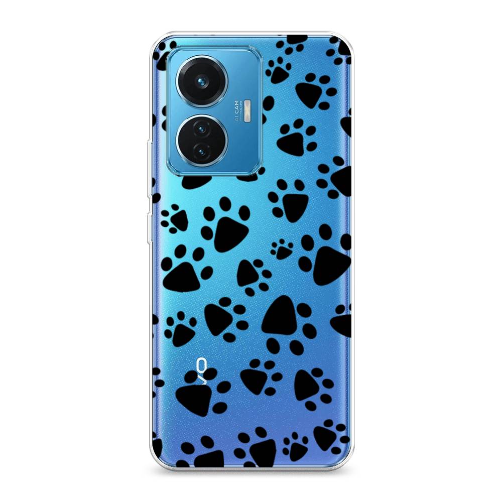 

Чехол Awog на Vivo T1 44W "Лапки черные", 267150-2