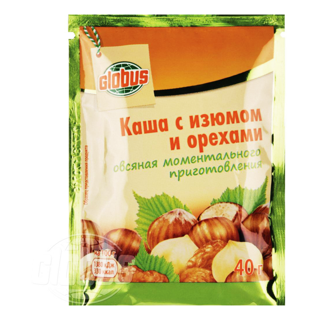 

Каша Globus овсяная с изюмом и орехами 40 г