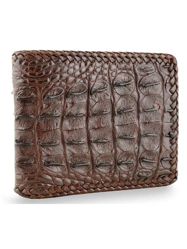 

Портмоне мужское Exotic Leather kk-366 коричневое, Коричневый, kk-366