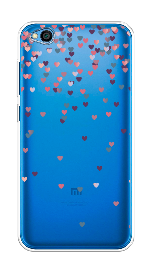 

Чехол на Xiaomi Redmi Go "Посыпка сердечки", Розовый;фиолетовый, 35150-3