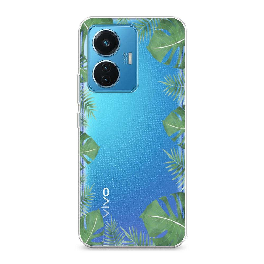 

Чехол Awog на Vivo T1 44W "Листья папоротника рамка", 267150-8