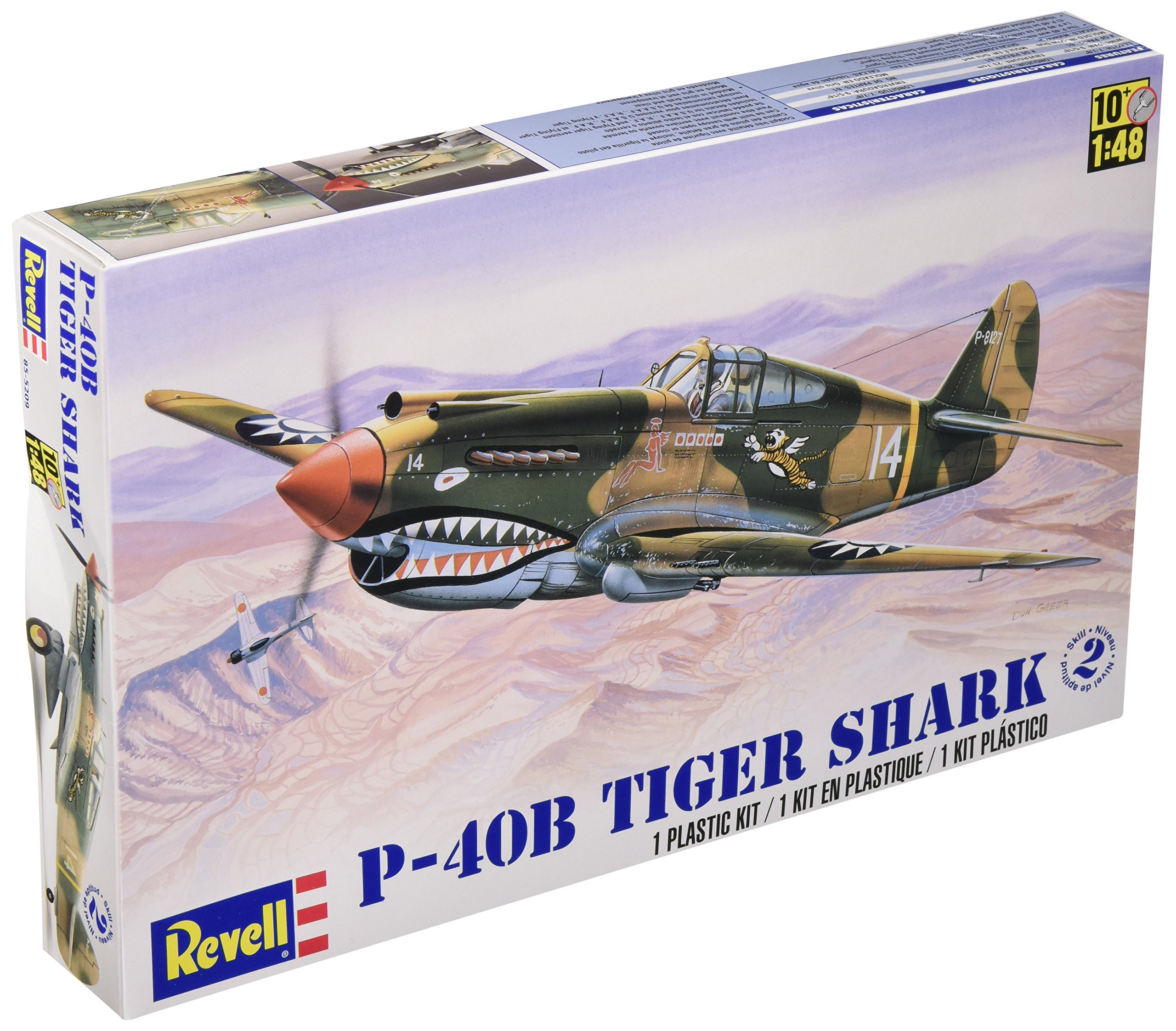 

Сборная модель Revell 1/48 Американский истребитель P-40B Tiger Shark 15209