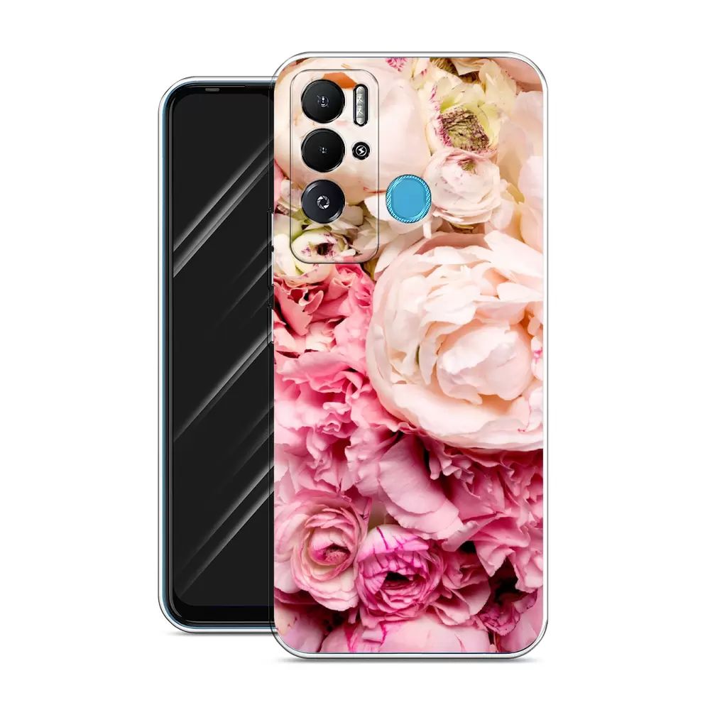 

Чехол Awog на Tecno Pova Neo "Пионы яркие", Разноцветный, 302150-8