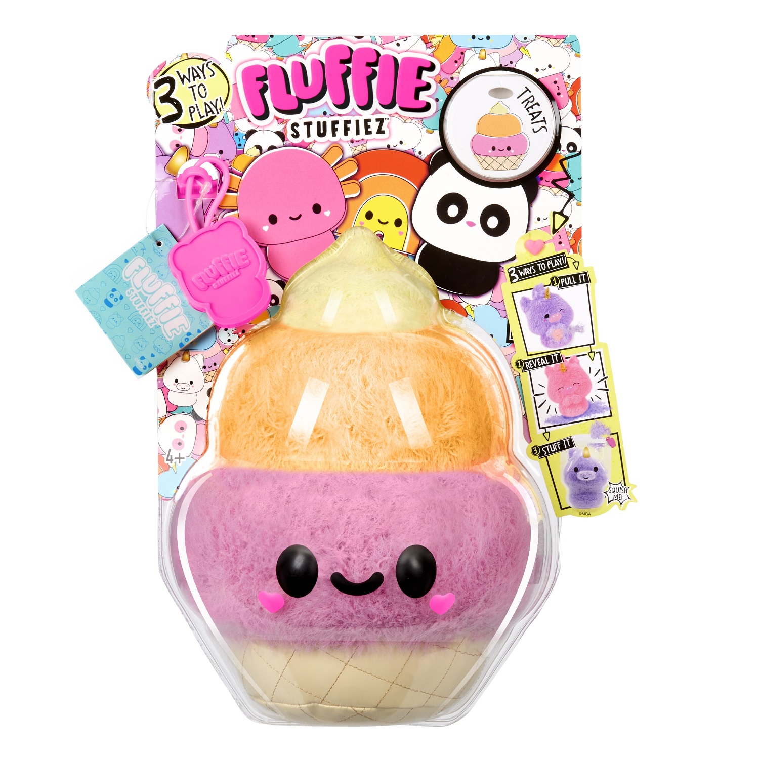 Мягкая игрушка Fluffie Stuffiez Маленькое Мороженое 42425 розовый
