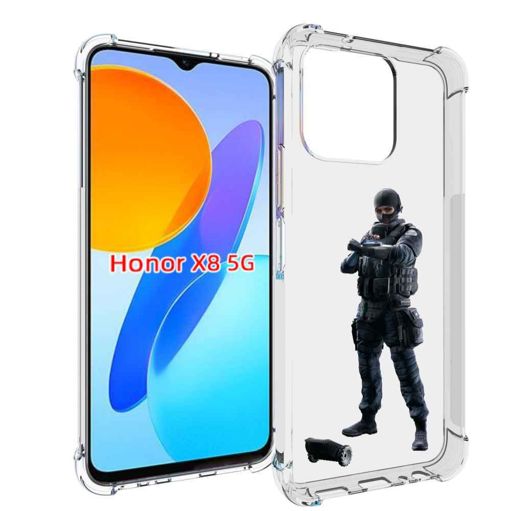 

Чехол MyPads Tom-Clancy's-Rainbow-Six-1 для Honor X8 5G, Прозрачный, Tocco
