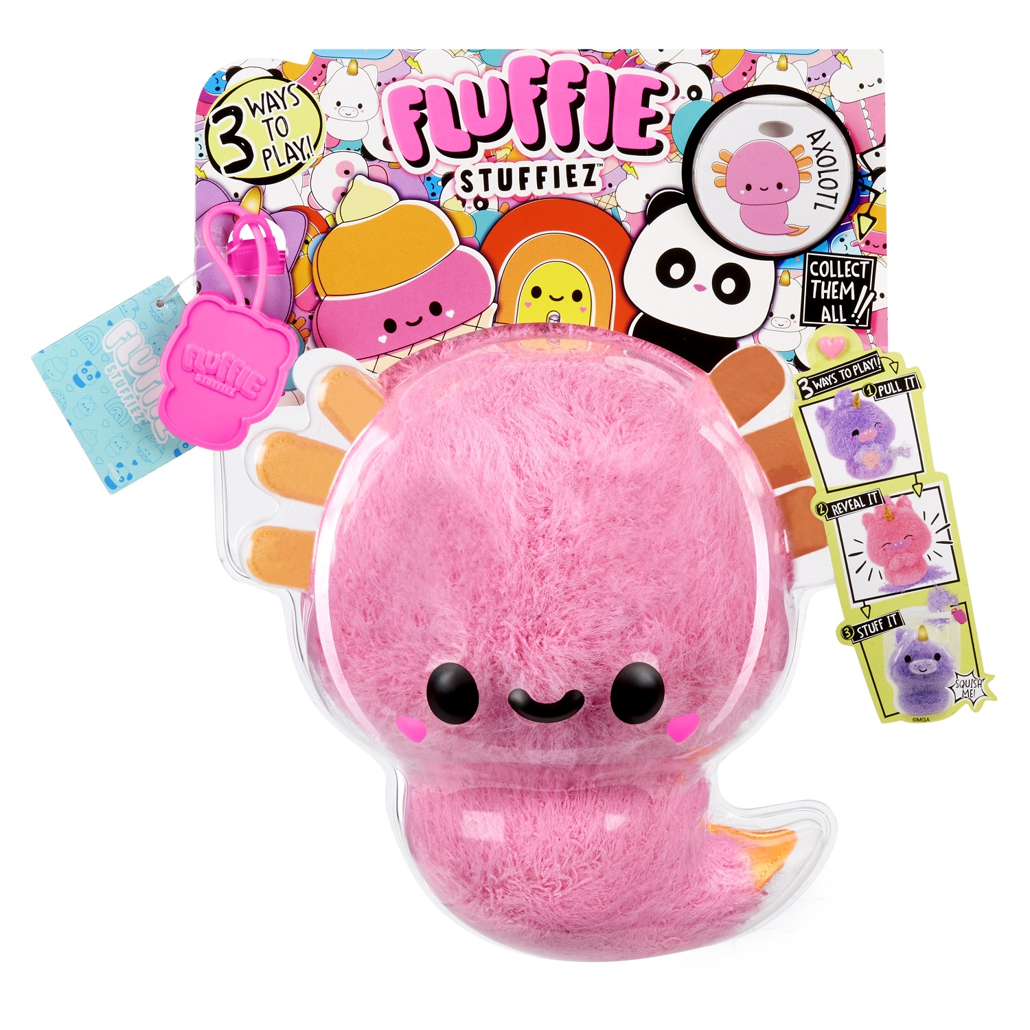 Мягкая игрушка Fluffie Stuffiez Маленький Аксолотль 42426 розовый