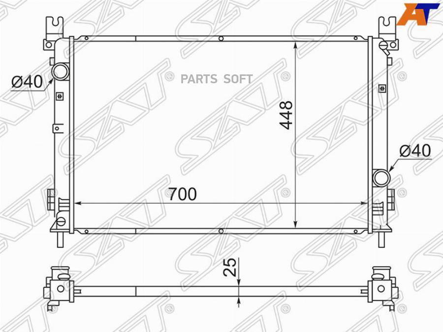 

SAT Радиатор CHRYSLER PACIFICA 04-