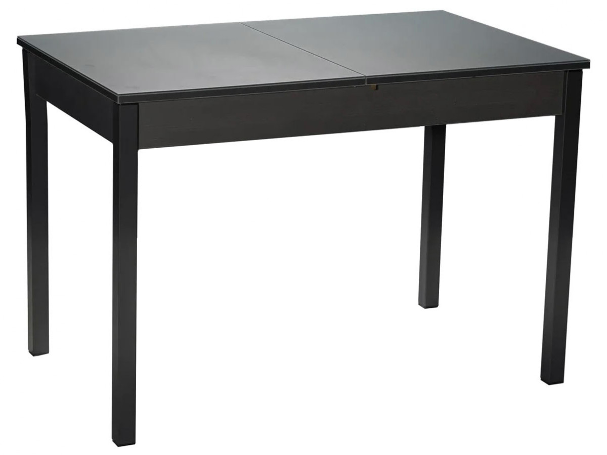 фото Кухонный стол бристоль дп1-03-03 темно-серый, стекло/темно-серый, лдсп/графит, металл древпром