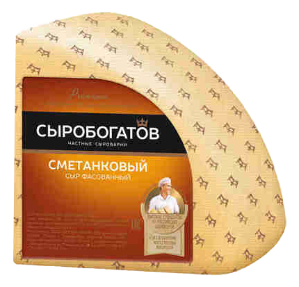 

Сыр твердый Сыробогатов Сметанковый 50%