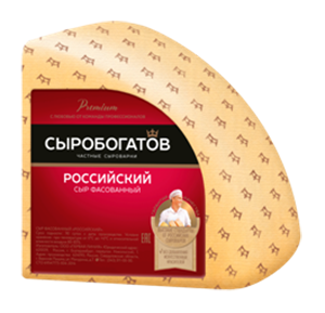 

Сыр полутвердый Сыробогатов Российский 50%