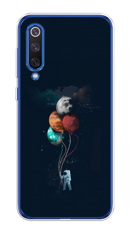 

Чехол на Xiaomi Mi9 SE "Космонавт с шариками", Разноцветный, 35250-4