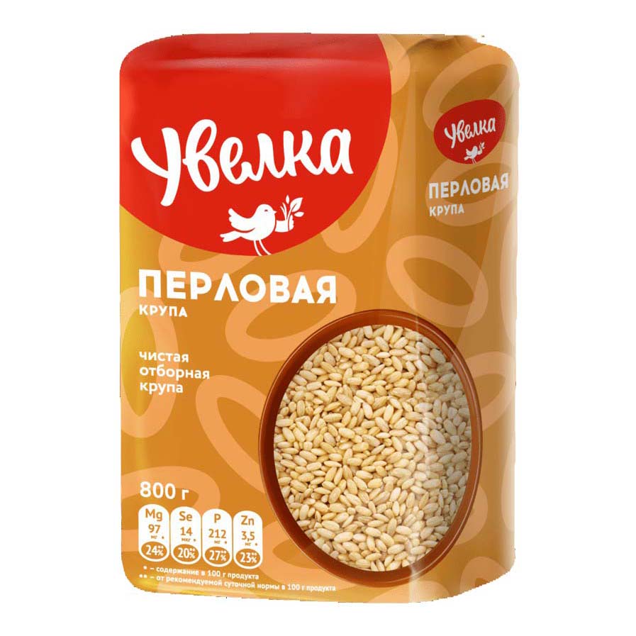 

Крупа перловая Увелка Отборная 800 г