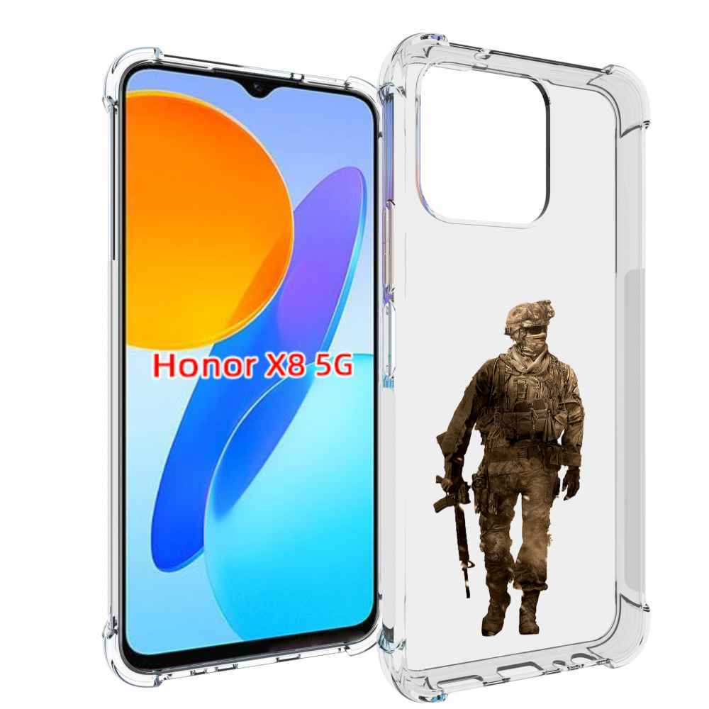 

Чехол MyPads call-of-duty мужской для Honor X8 5G, Прозрачный, Tocco