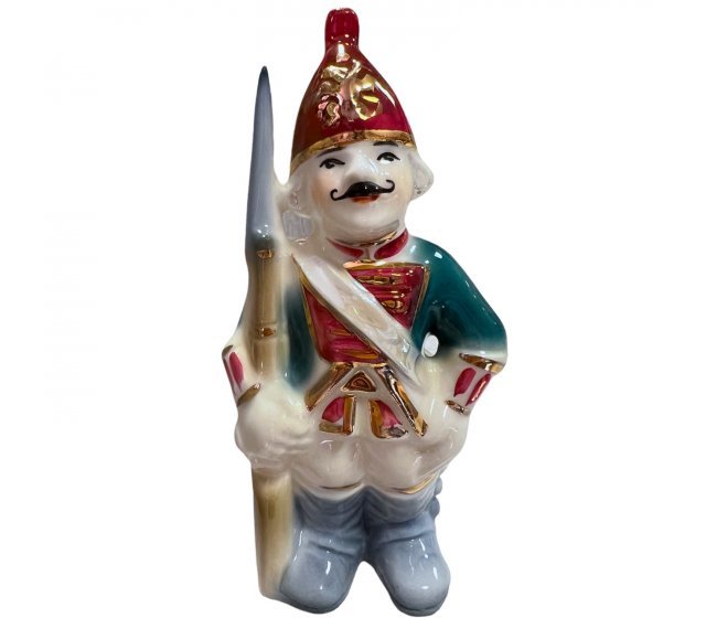 Елочная игрушка Фарфоровая мануфактура Павловский рекрут 9845 1 шт. зеленый