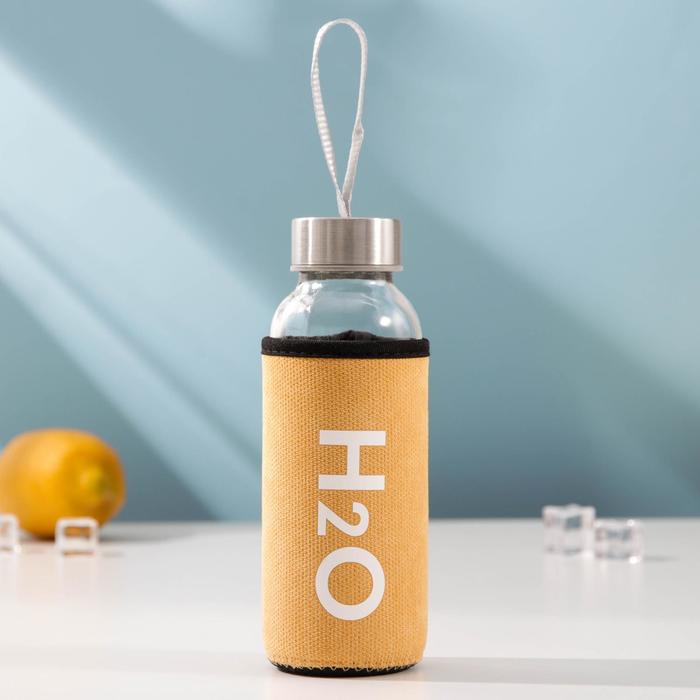 

Бутылка в чехле H2O, 300 мл, цвет МИКС