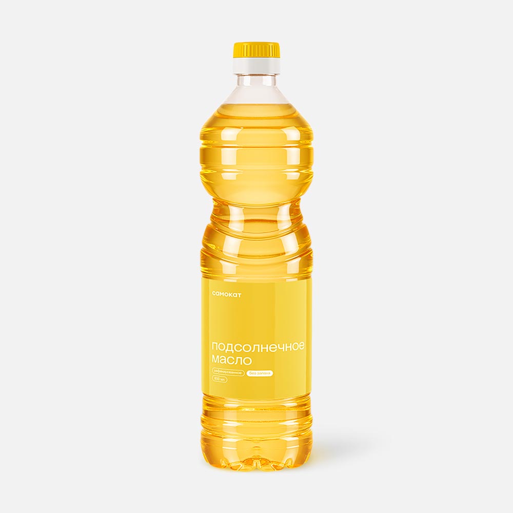 Подсолнечное масло Самокат, рафинированное, 800 мл