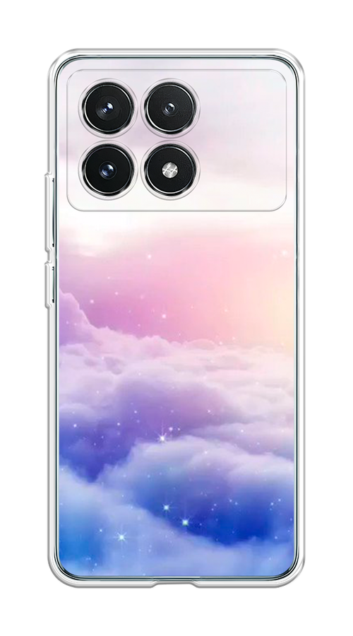 

Чехол на Xiaomi Redmi K70 Pro 5G "Небеса", Голубой;белый;розовый, 320750-1