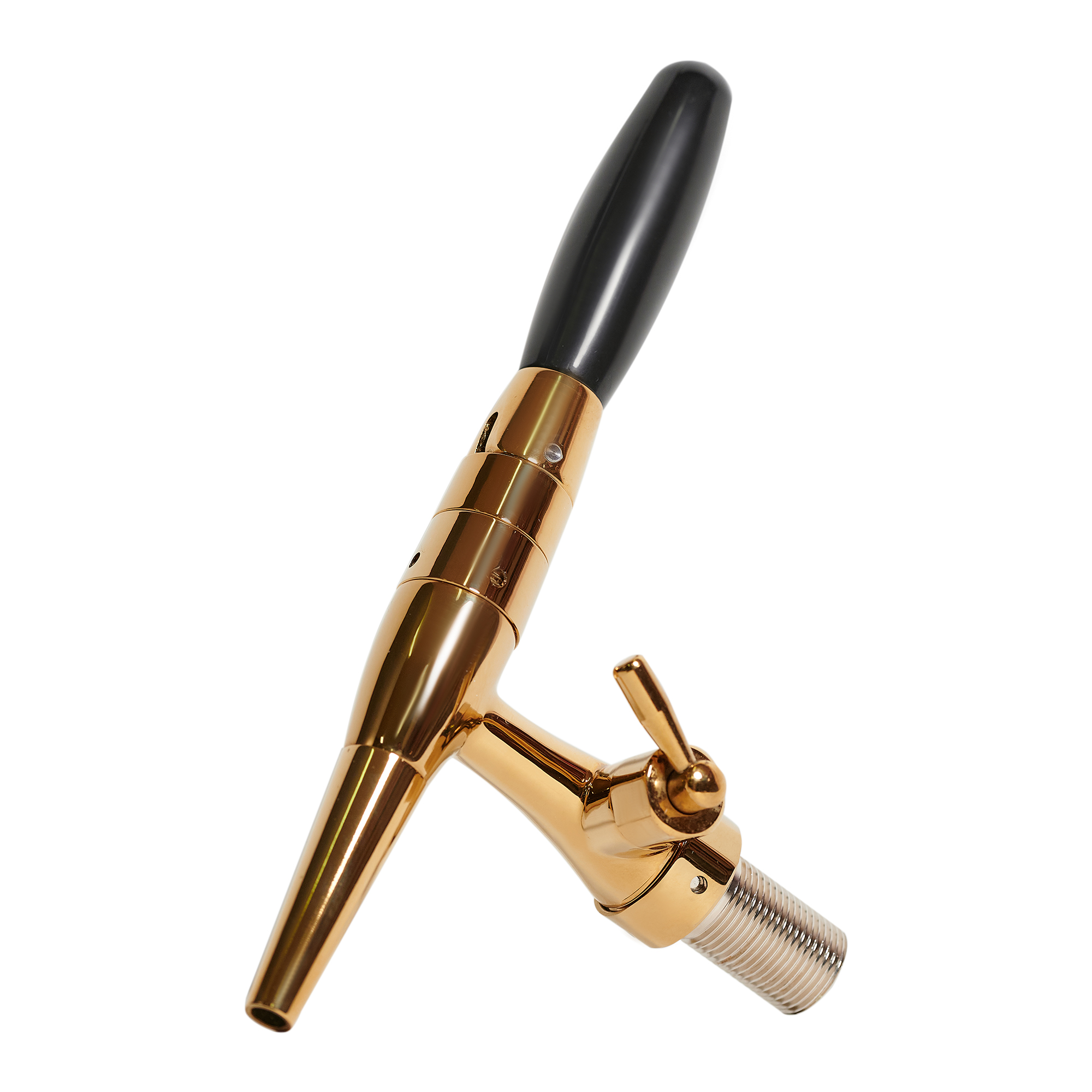 Пивной кран BOEL азотный с компесаторм и рассекателем, золотой, AZTZ