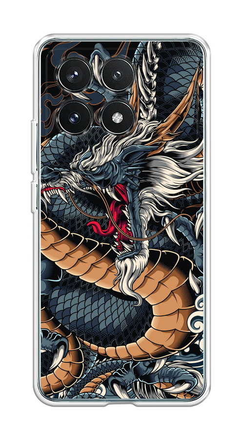 

Чехол на Xiaomi Redmi K70 Pro 5G "Japanese Dragon", Коричневый;черный;синий, 320750-1