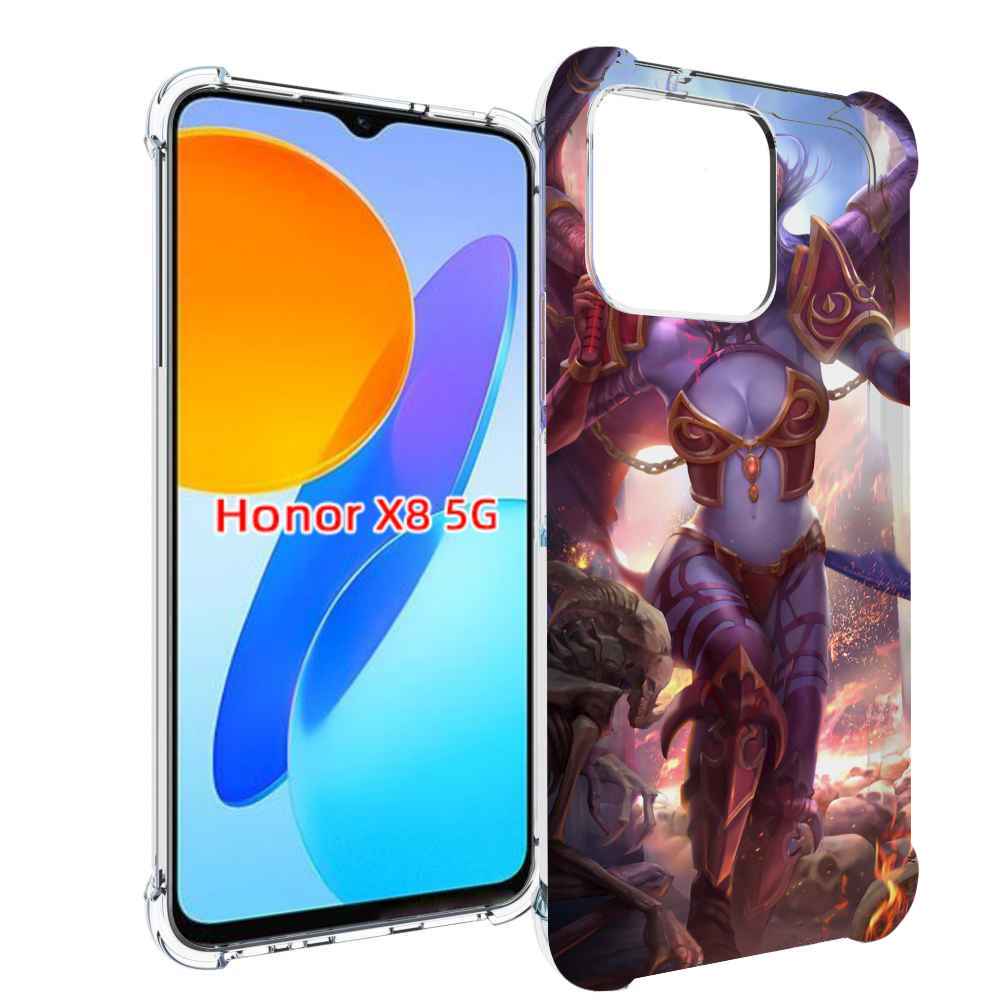 

Чехол MyPads queen of pain dota 2 для Honor X8 5G, Прозрачный, Tocco