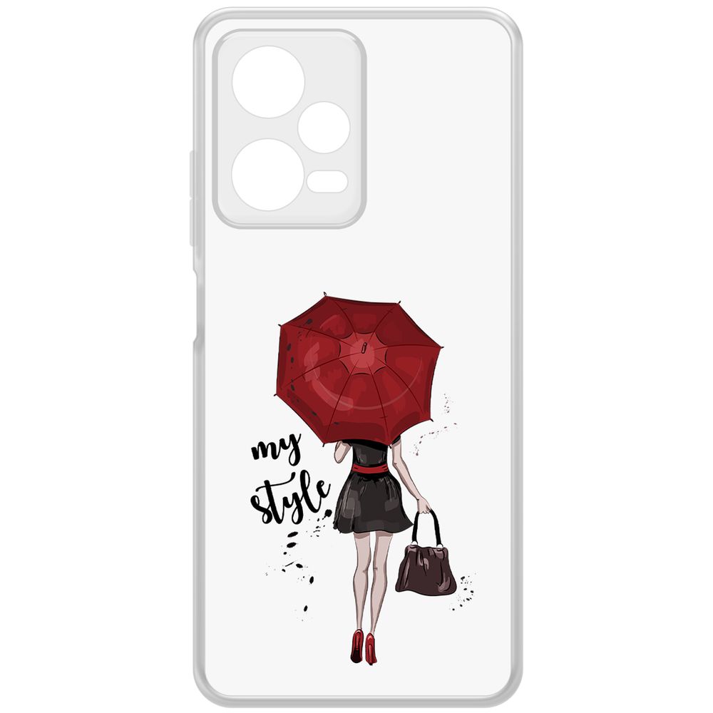 Чехол-накладка Krutoff Clear Case Мой стиль для Xiaomi Redmi Note 12 Pro 5G