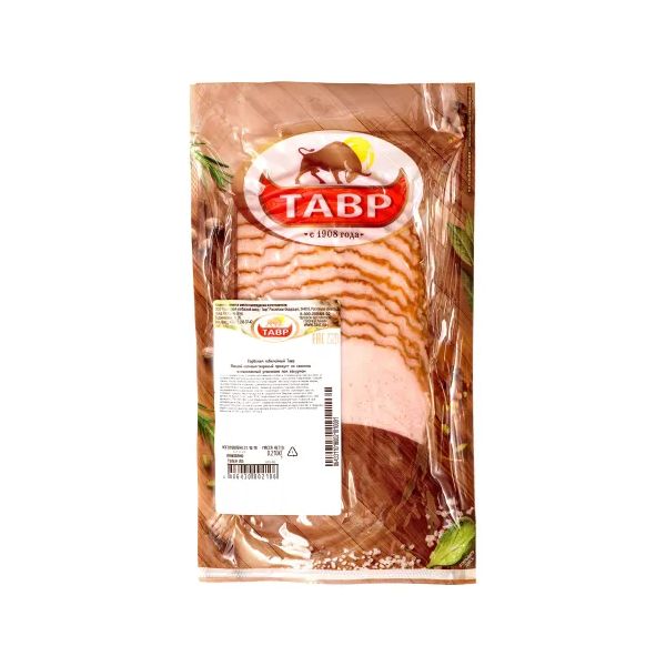

Карбонад Тавр Юбилейный варено-копченый нарезка +-1 кг