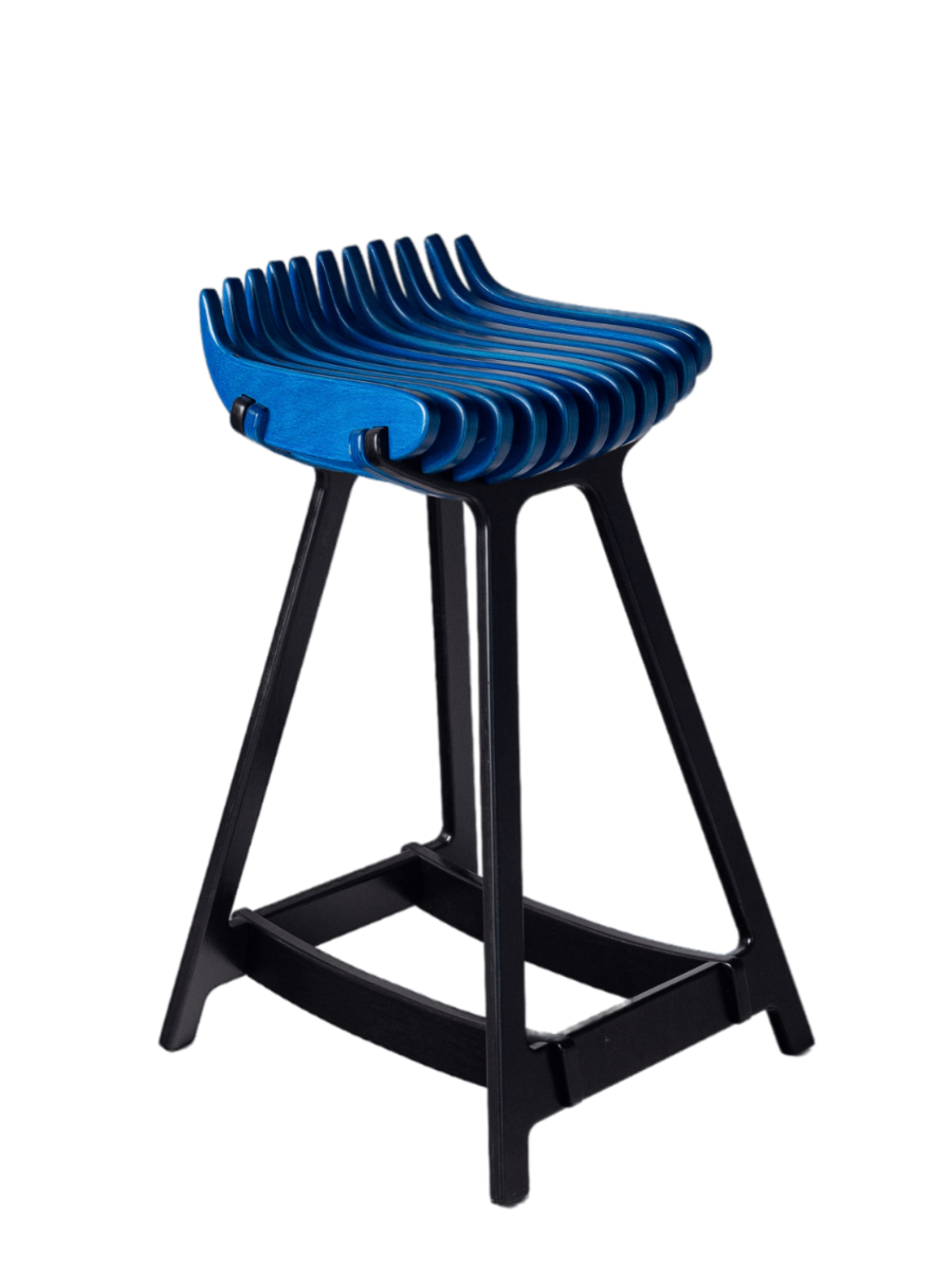 фото Барный стул playwoods синий мини