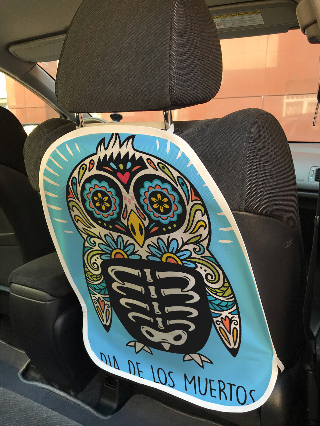 

Накидка на спинку сиденья JoyArty Сова на День Мертвых, 45х62, Сова на День Мертвых