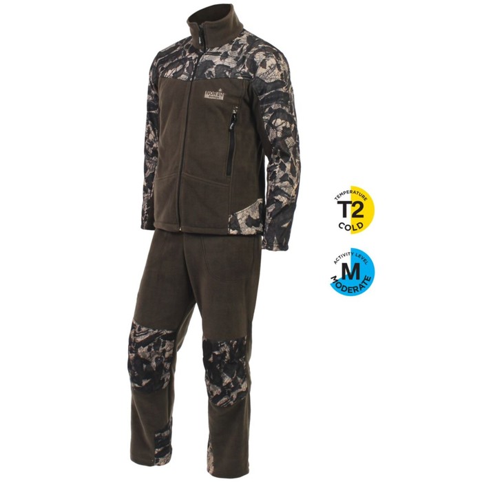 

Костюм флис. Norfin BERINGS CAMO Green 01 р.S, Серый;черный