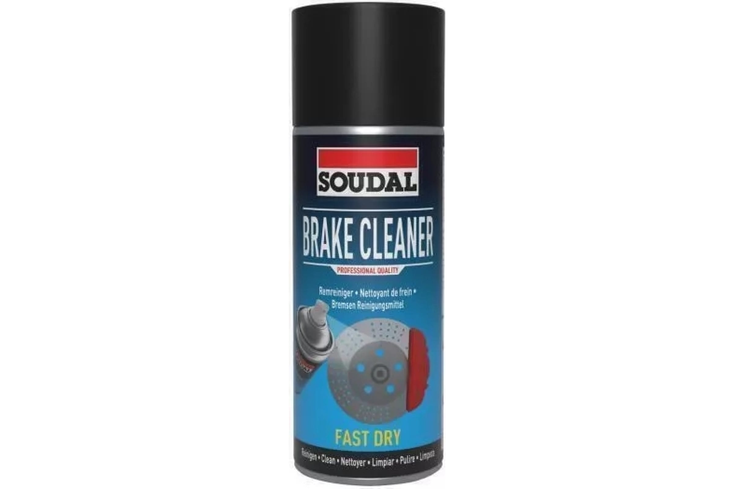 фото Soudal соудал 400ml brake cleaner очиститель деталей тормозов , 400 мл 119712