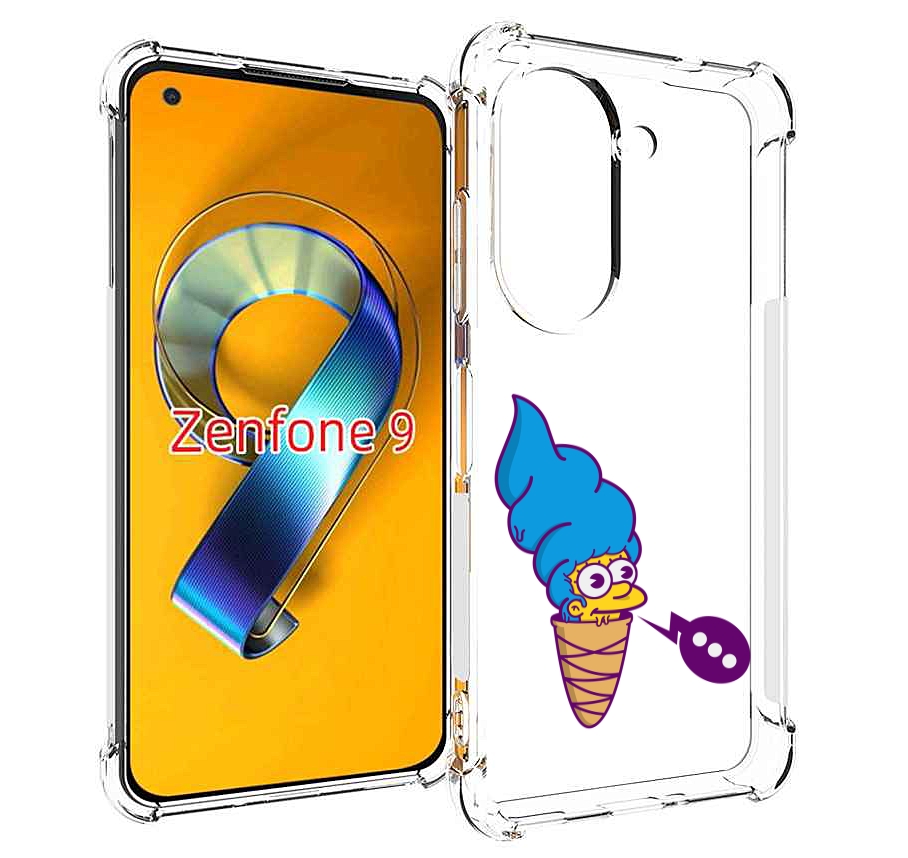 

Чехол MyPads Мардж-рожок для Asus Zenfone 9 (AI2202), Прозрачный, Tocco