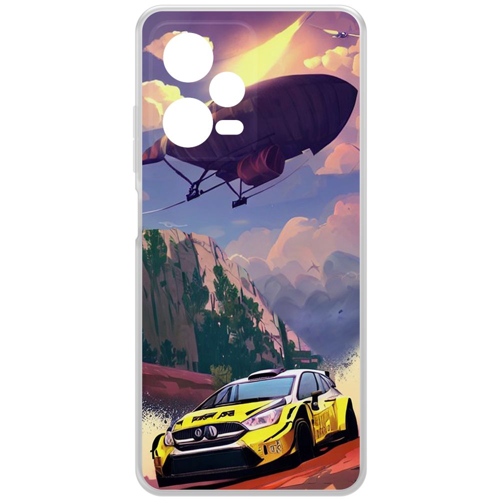 

Чехол-накладка Krutoff Clear Case Гонка для Xiaomi Redmi Note 12 Pro 5G, Прозрачный