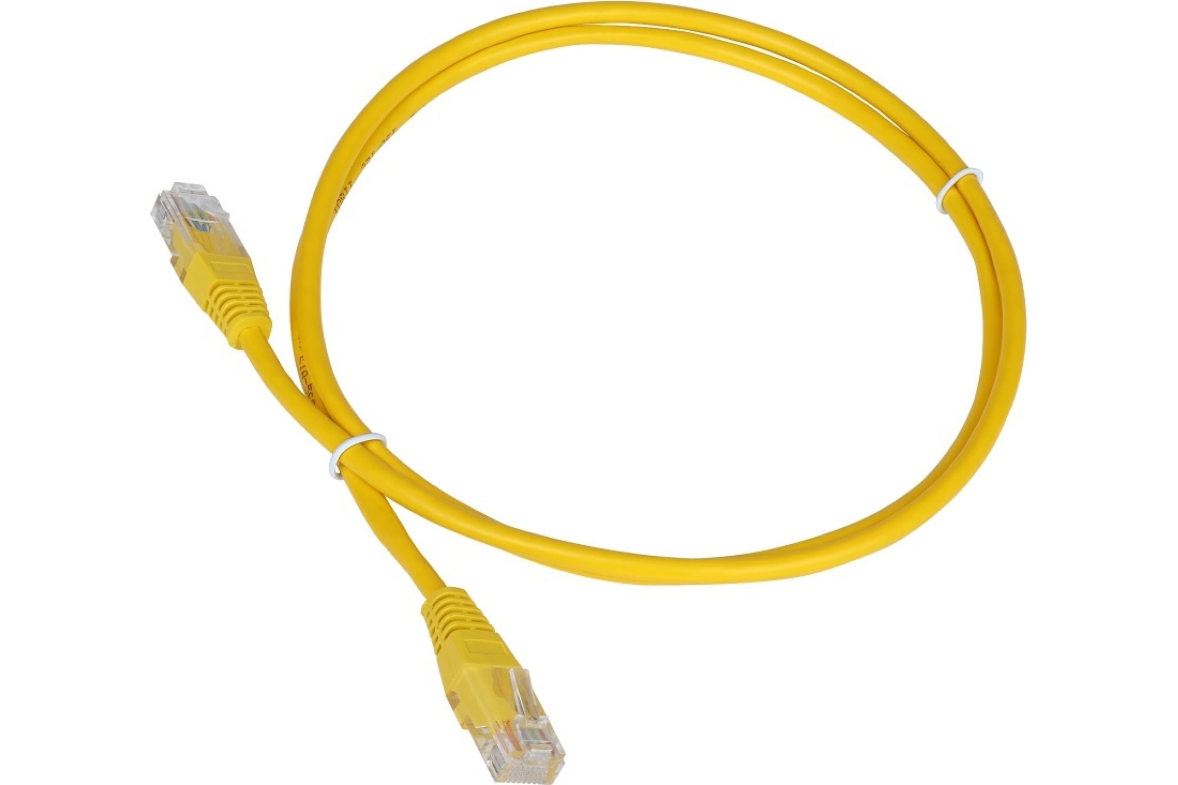 фото Twt патч-корд rj45-rj45, 4 пары, utp, категория 5е, 5 м, желтый, 45-45-5.0-yl