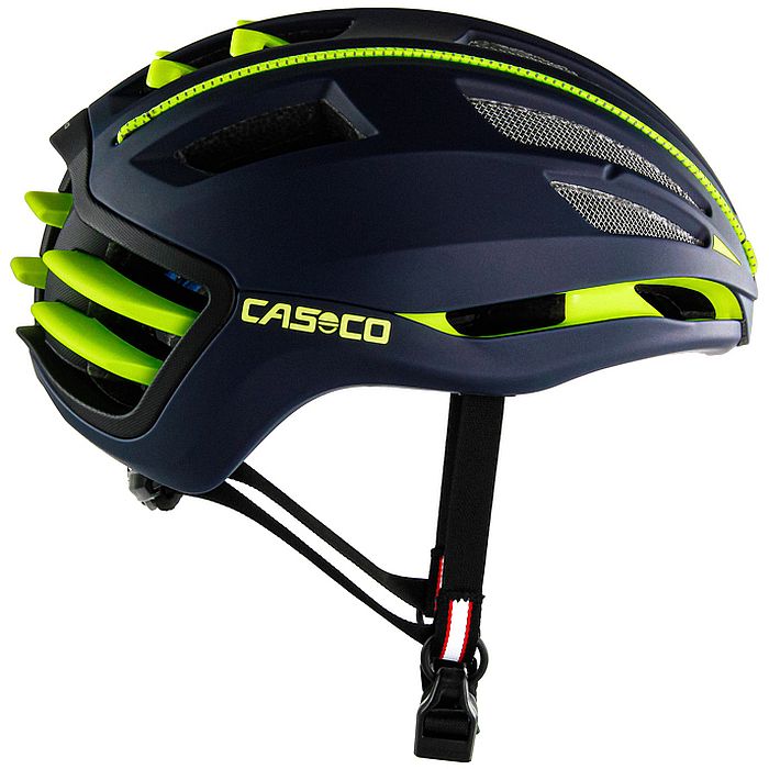 Шлем CASCO SPEEDairo 2 (с визором) синий, желтый M