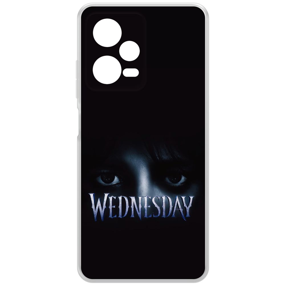

Чехол-накладка Krutoff Clear Case Уэнсдей Аддамс - Логотип для Xiaomi Redmi Note 12 Pro 5G, Прозрачный