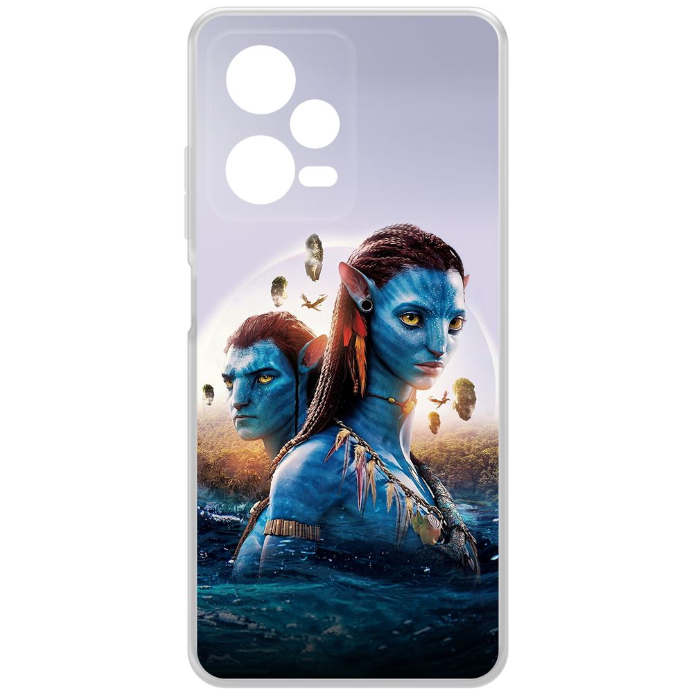 

Чехол-накладка Krutoff Clear Case Аватар - Джейк и Нейтири для Xiaomi Redmi Note 12 Pro 5G, Прозрачный