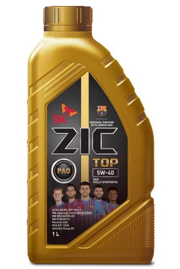 

ZIC 132682 Масло ZIC 5/40 TOP API SP ACEA A3/B4 синтетическое 1 л