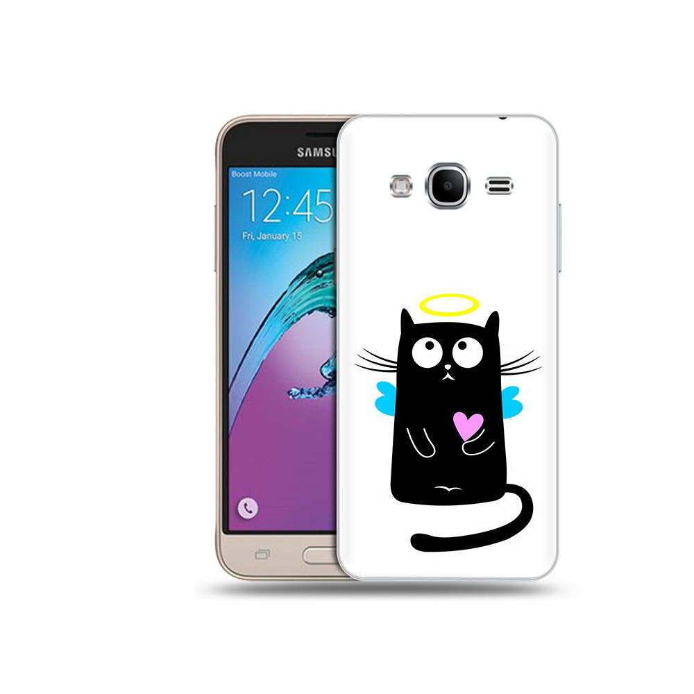 

Чехол MyPads Tocco для Samsung Galaxy J3 (2016) Кот ангелок (PT29089.580.96), Прозрачный, Tocco