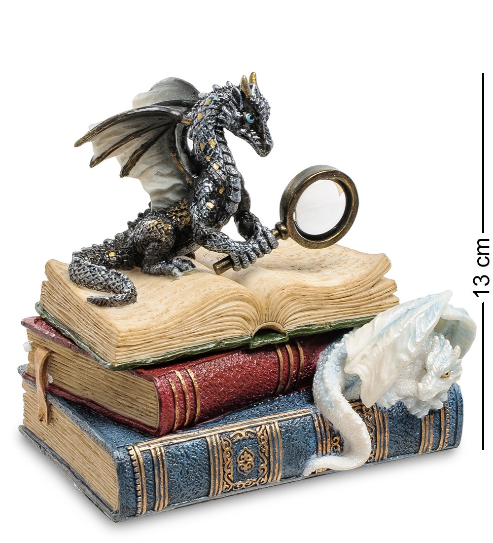 фото Шкатулка "дракон на книгах" veronese