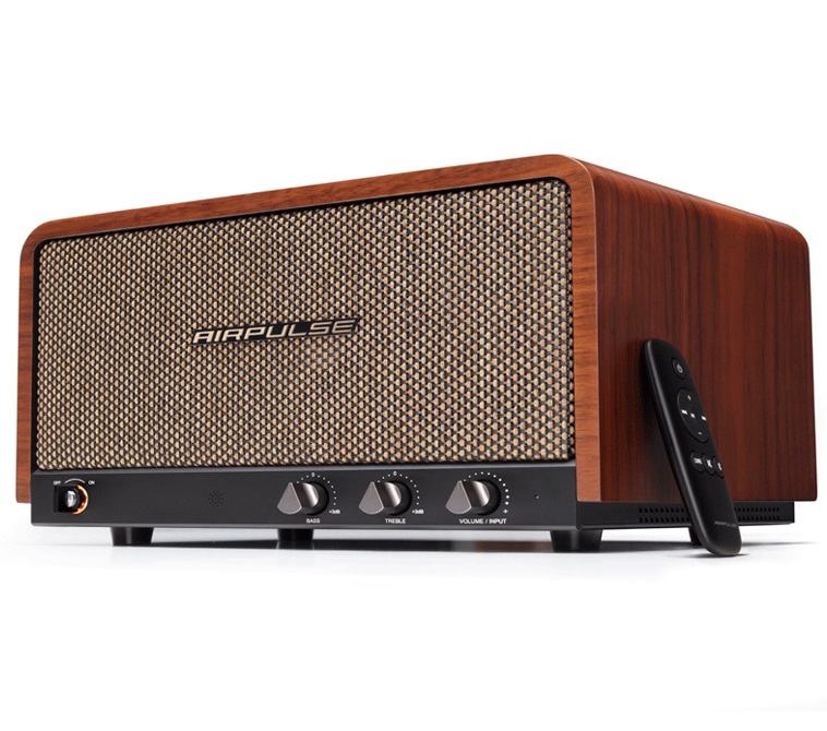 

Портативная колонка AirPulse P100X Walnut, Коричневый, P100X