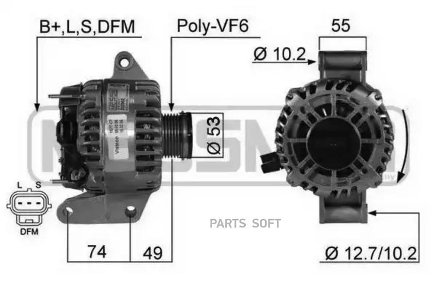 

Генератор ERA для Ford Mondeo III, Mondeo III Turnier 2000-2007 210362