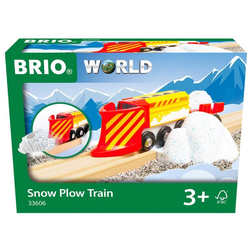 Набор для железной дороги Brio Снегоуборочный поезд с грузом, 5 эл. 33606 tooky toy игровой набор железная дорога поезд спасателей th683
