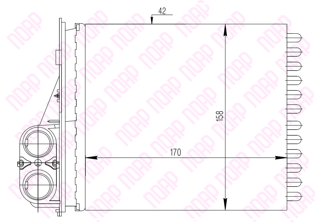Радиатор отопителя ВАЗ LADA Largus, RENAULT Logan (Авто Радиатор)